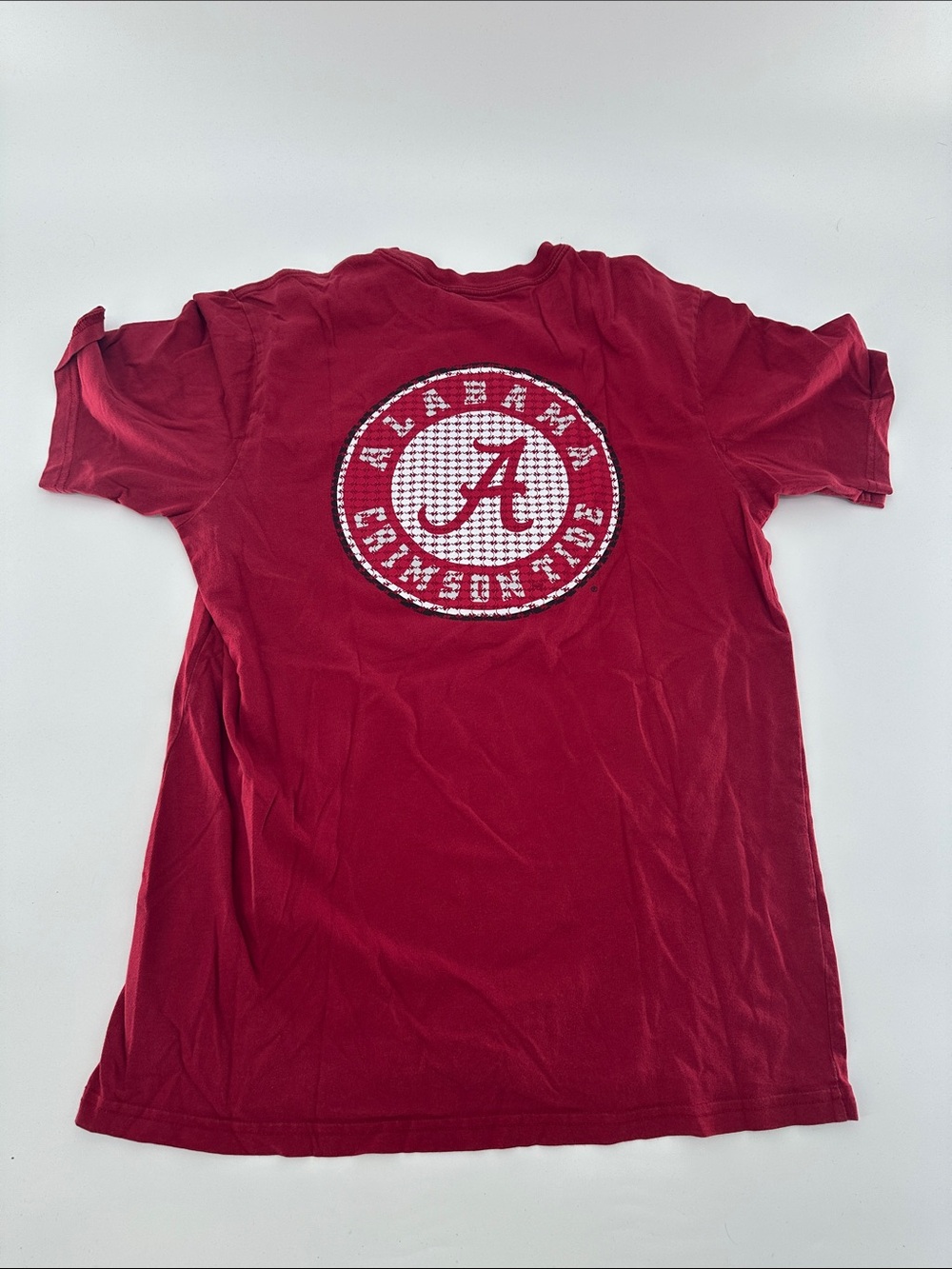 Southern Tide Red Pocket Tee with Logo